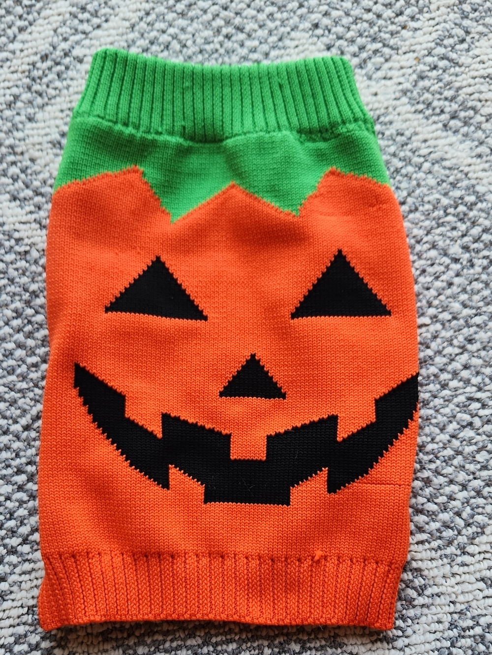 🎉5 Items For 10 Dollars🎉Dog Orange & Green Pumpkin Knit Costume Sweater